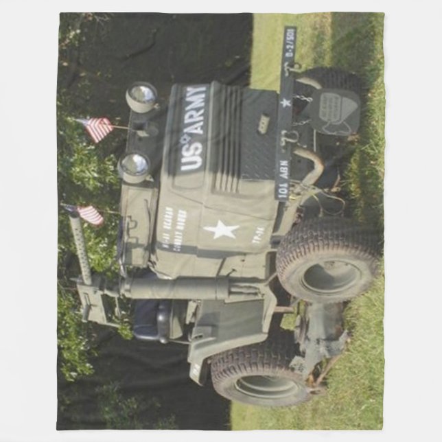 MIAI REAGAN COMBAT MOWER FLEECE BLANKET (Front)