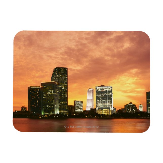 Miami at Sunset Magnet (Horizontal)