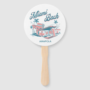miami bachelorette party aesthetic hand fan
