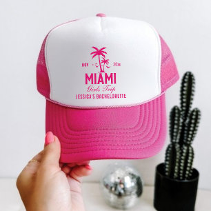 Miami Bachelorette Weekend Girls Trip Trucker Hat