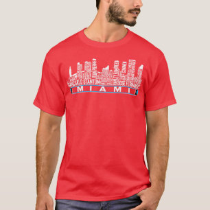 Miami Baseball Team All Time Legends Miami City Sk T-Shirt