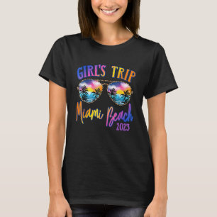 Miami Beach 2023 Girls Trip Sunglasses Summer Girl T-Shirt
