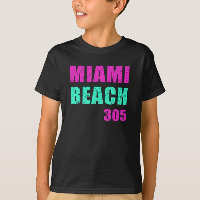 Miami Beach 305 T-Shirt (Front)