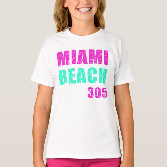 Miami Beach 305 T-Shirt (Front)