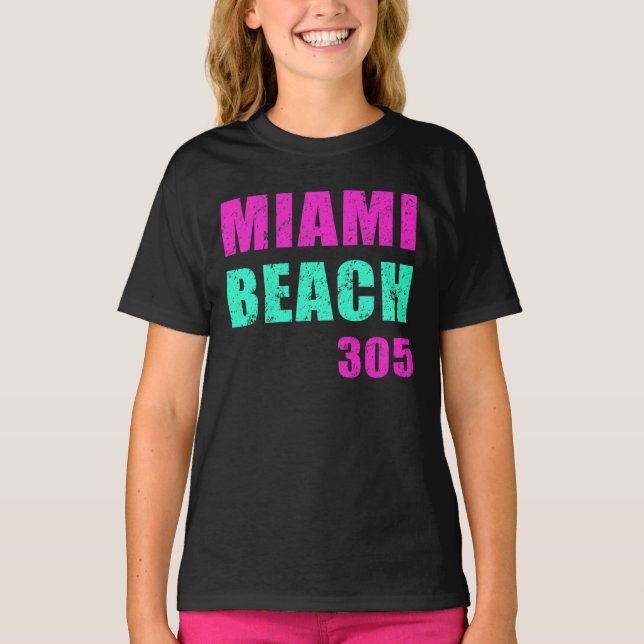 Miami Beach 305 T-Shirt (Front)