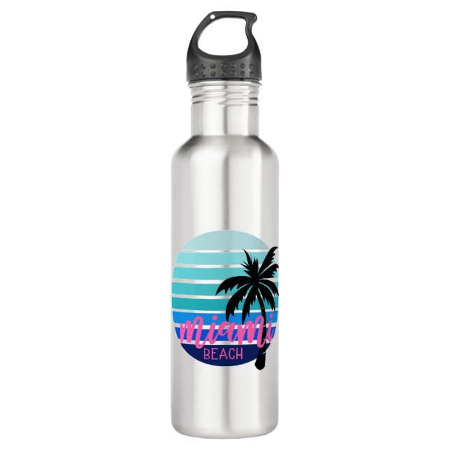 Miami Beach 710 Ml Water Bottle (Front)