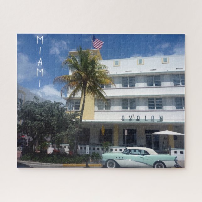 miami beach art deco jigsaw puzzle (Horizontal)