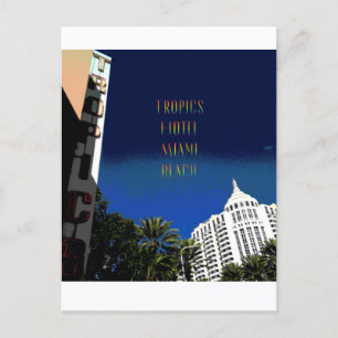 Miami Beach Art Deco Poster Postcard