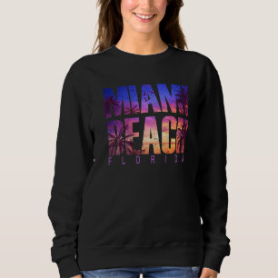 Miami Beach Beach Summer Vacation Matching Family Sweatshirt
