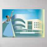 Miami Beach | City Ballet Poster<br><div class="desc">Artist: Sergey Serebrennikov</div>