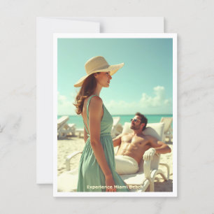 Miami Beach Experience Travel Style Postcard