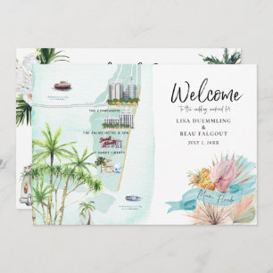 Miami Beach FL   Wedding Weekend Itinerary Map