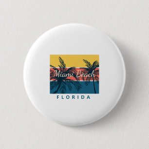 Miami Beach Florida 6 Cm Round Badge