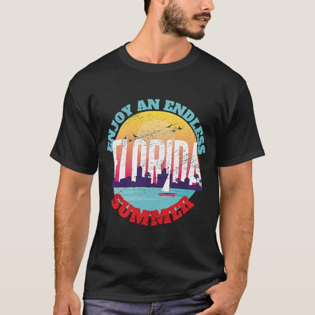 Miami Beach Florida Endless Summer T-Shirt (Front)