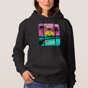 Miami Beach Florida Family Vacation Beach Palm Tre Hoodie