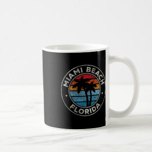 Miami Beach Florida Fl Vintage Graphic Retro 70s Coffee Mug