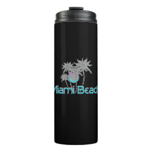 Miami-Beach, Florida, Grunge Cool Thermal Tumbler