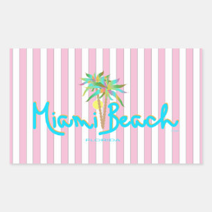 Miami Beach, Florida I Love You Rectangular Sticker