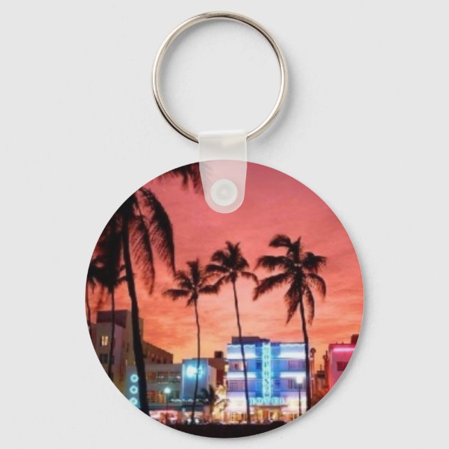 Miami Beach, Florida Key Ring (Front)
