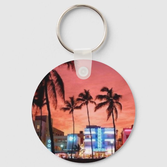 Miami Beach, Florida Key Ring (Front)