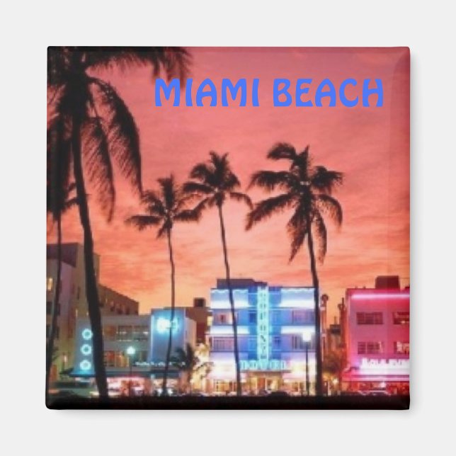 Miami Beach, Florida Magnet (Front)