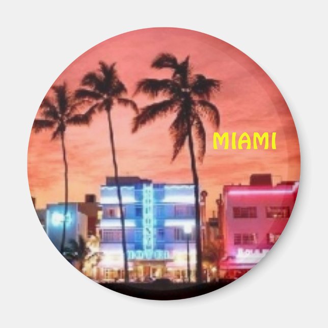 Miami Beach, Florida Magnet (Front)