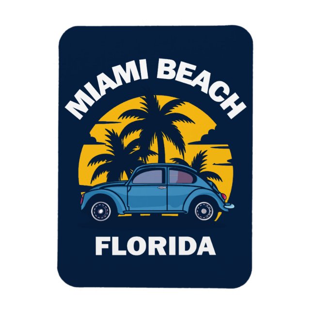 Miami Beach,Florida Magnet (Vertical)