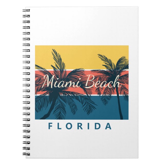Miami Beach Florida Notebook (Front)