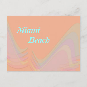 Miami Beach Florida Pastel Wings Postcard
