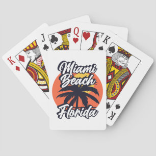 Miami Beach,Florida Playing Cards
