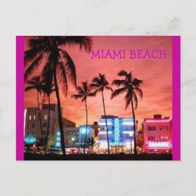 Miami Beach, Florida Postcard (Front)