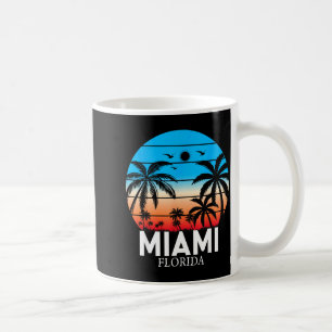 Miami Beach Florida Summer Vacation Vintage Sunset Coffee Mug