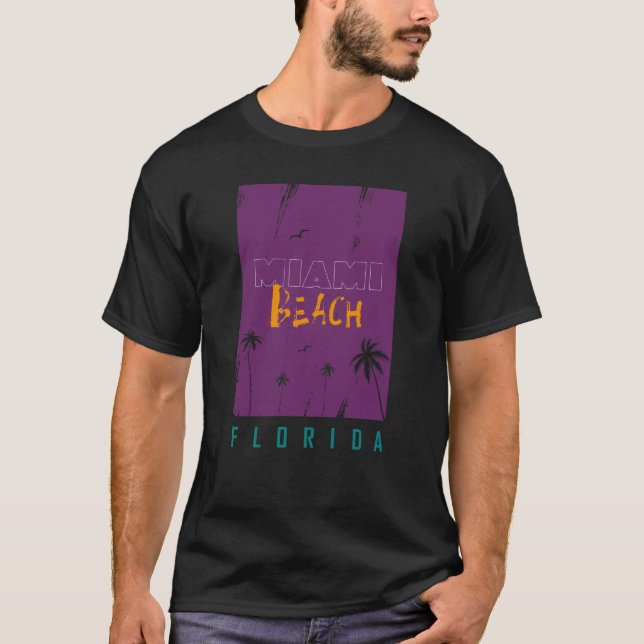 Miami Beach Florida  T-Shirt (Front)
