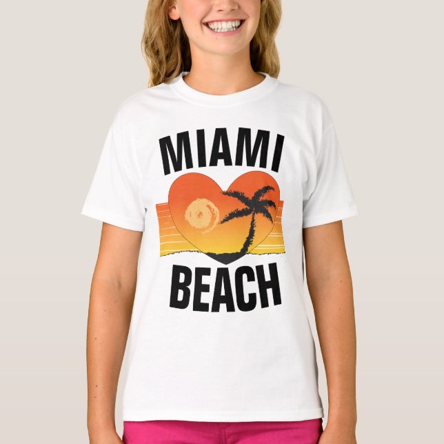 MIAMI BEACH Florida T-shirts (Front)