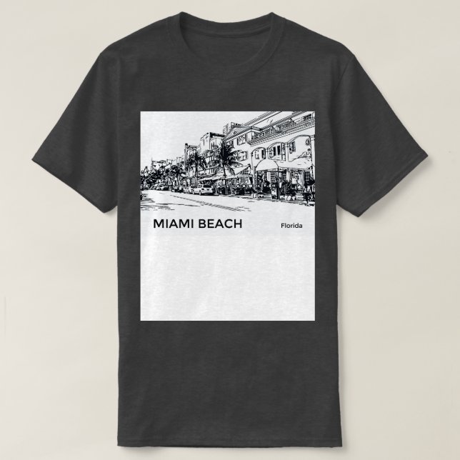 Miami Beach Florida TShirt 3 (Design Front)