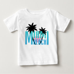 Miami-Beach-Florida-Typography Baby T-Shirt