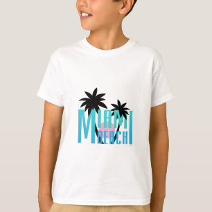 Miami Beach, Florida, Typography Cool T-Shirt