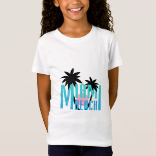 Miami Beach, Florida, Typography Cool T-Shirt