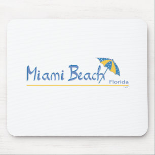 Miami Beach, Florida Umbrella Cool Mouse Pad