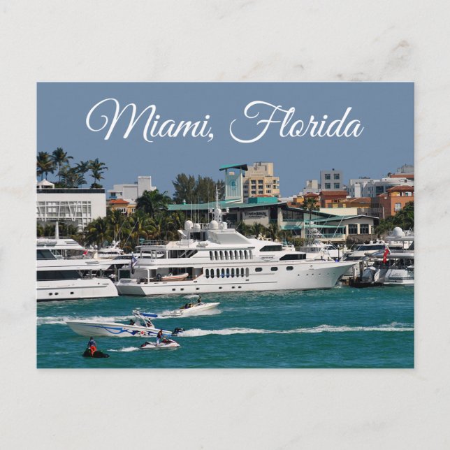 Miami Beach Florida USA United States America Postcard (Front)