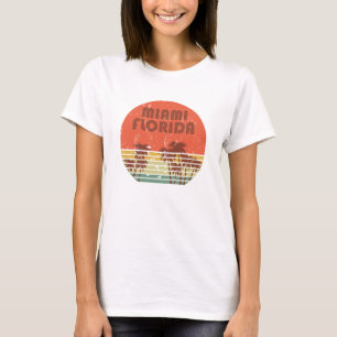 Miami Beach Florida vintage sunset T-Shirt