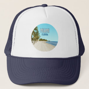 Miami Beach Florida Vintage Trucker Hat