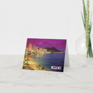 MIAMI BEACH, Florida 'WISH YOU WERE HERE' Card