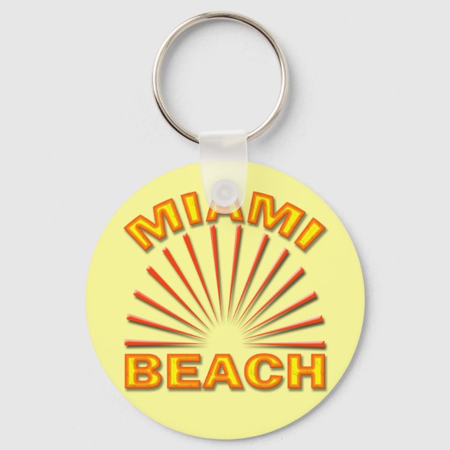 MIAMI BEACH KEY RING (Front)