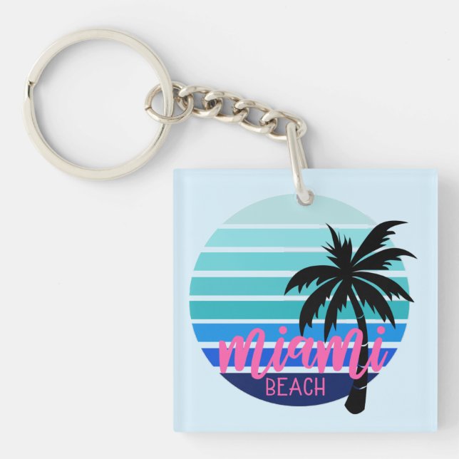 Miami Beach Key Ring (Front)