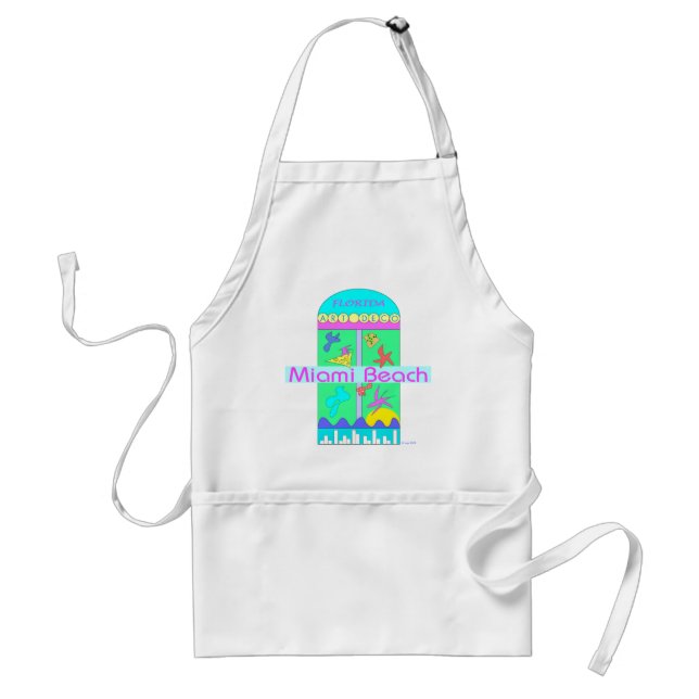 Miami Beach (love) Art Deco Standard Apron (Front)