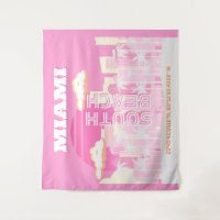Miami Beach, Miami Travel Art, Preppy, Pink
