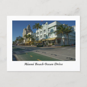 Miami Beach Ocean Drive Postcard