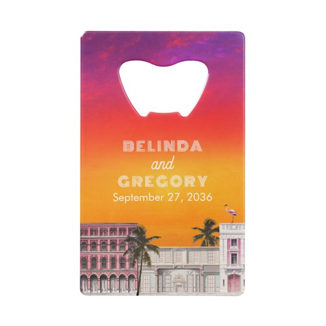 Miami Beach Rainbow Row Charleston Palm Wedding (Front)