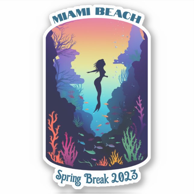 Miami Beach Spring Break 2023 Mermaid Reef (Front)